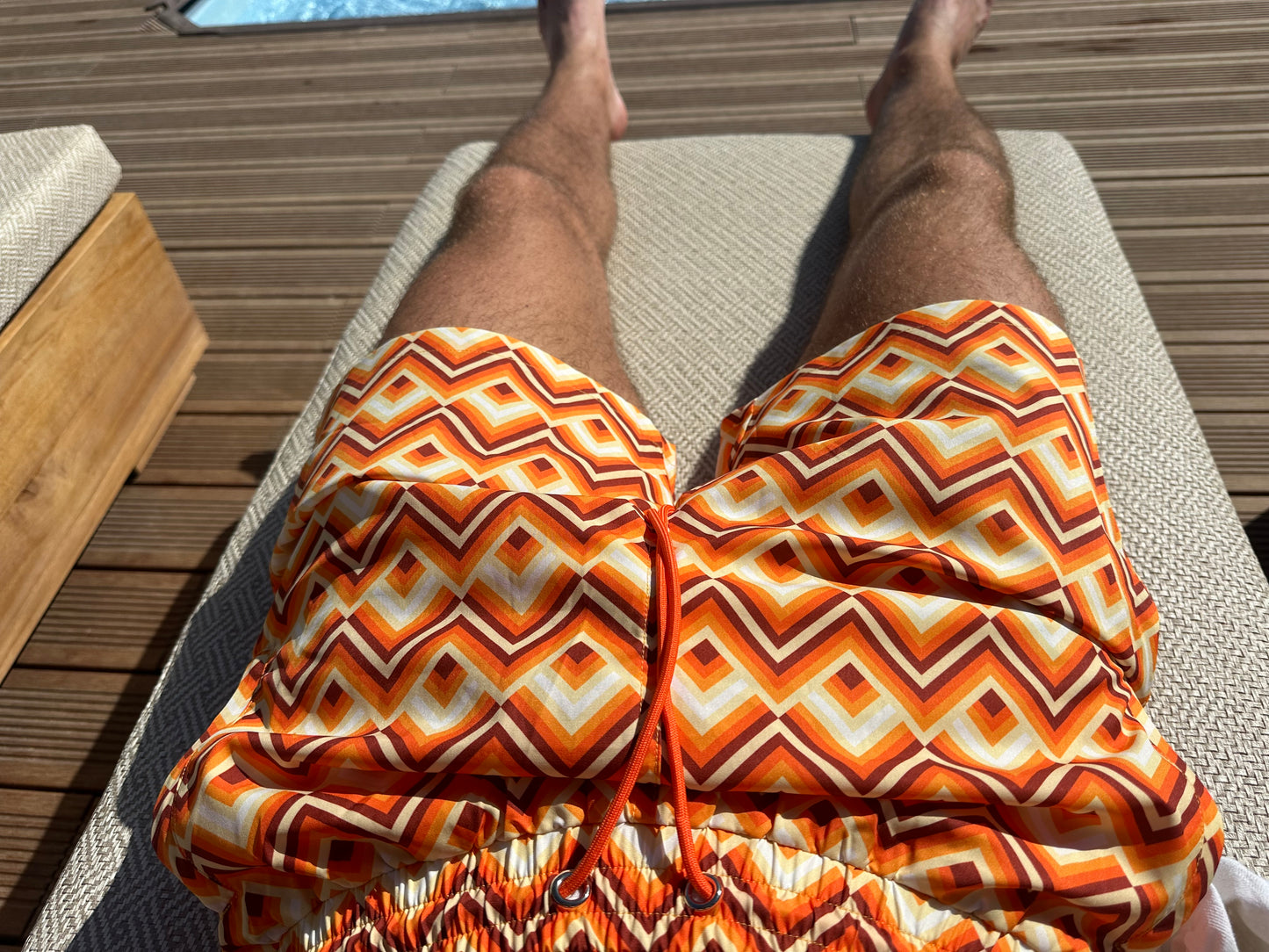 Orange Sunset Swim Shorts