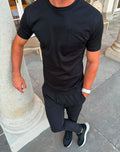 Black BM Embroidered Pocket T-Shirt