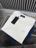 White BM Embroidered Pocket T-Shirt