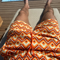 Orange Sunset Swim Shorts