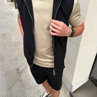 Black Smart Casual Set - Shorts