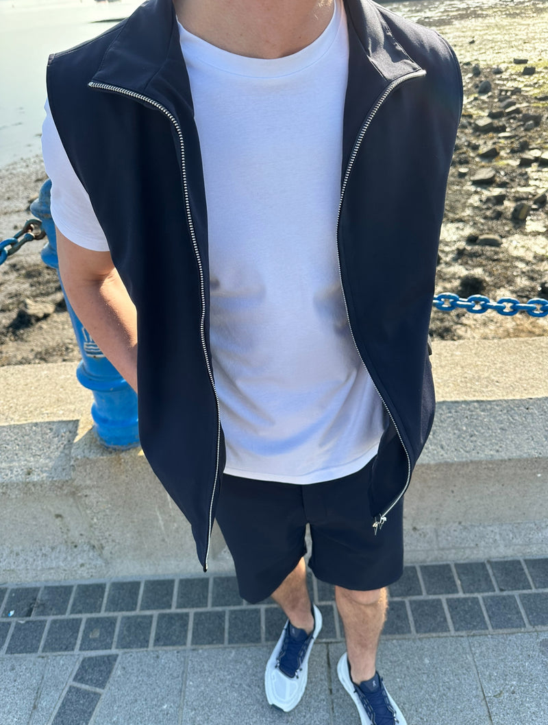 Navy Smart Casual Set - Shorts