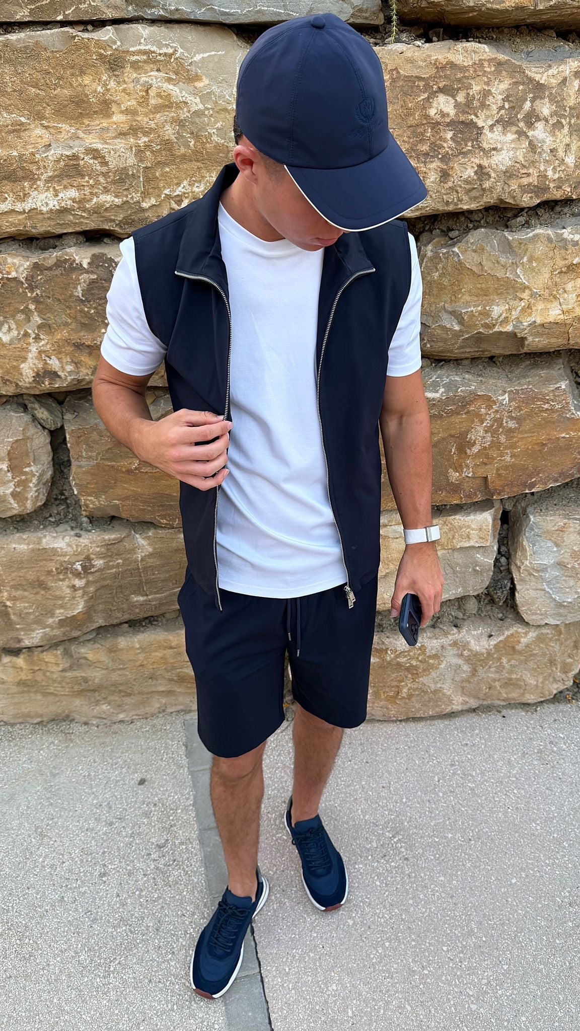 Navy Smart Casual Set - Shorts