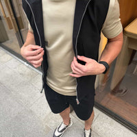 Black Smart Casual Set - Shorts