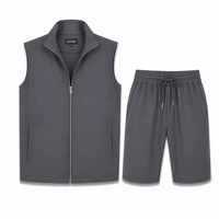Grey Smart Casual Set - Shorts