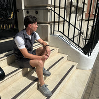 Grey Smart Casual Set - Shorts
