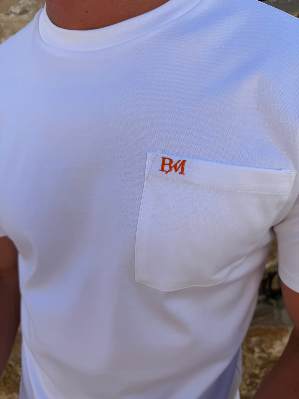 Orange Pocket BM Tee