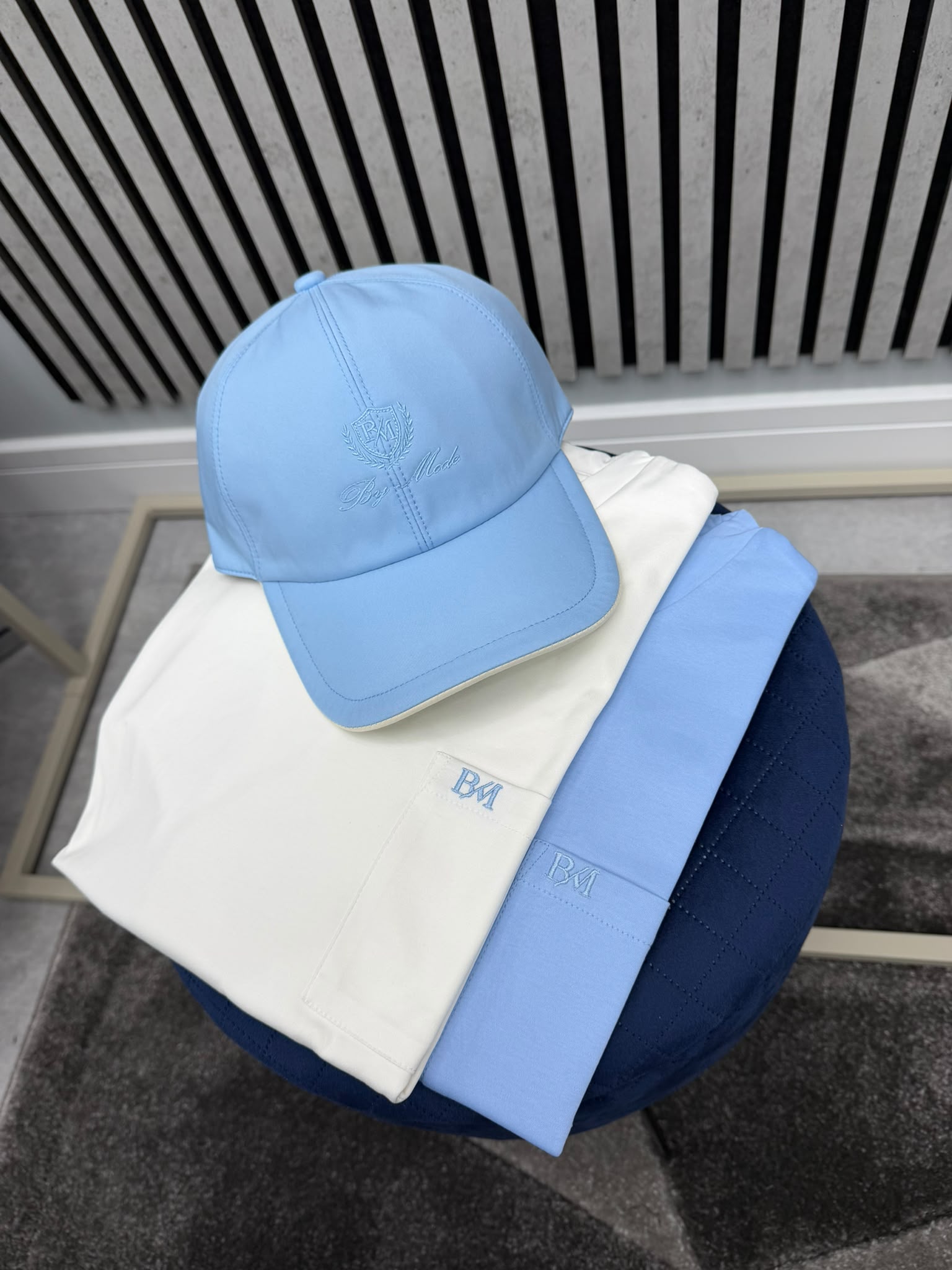 Sky Blue BM Logo Baseball Cap