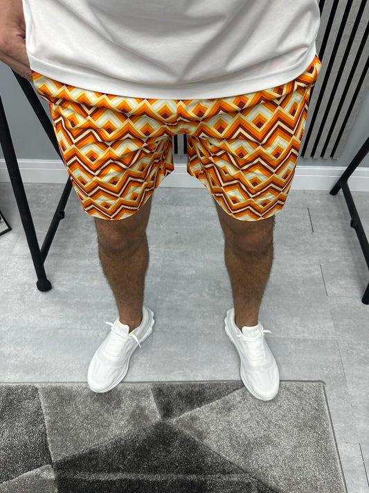 Orange Sunset Swim Shorts