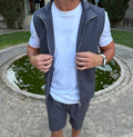 Grey Smart Casual Set - Shorts