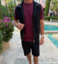 Black Smart Casual Set - Shorts