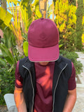 Burgundy BM Logo Baseball Cap
