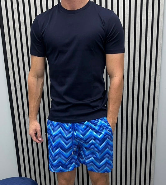 Navy Blue Zig Zag Set