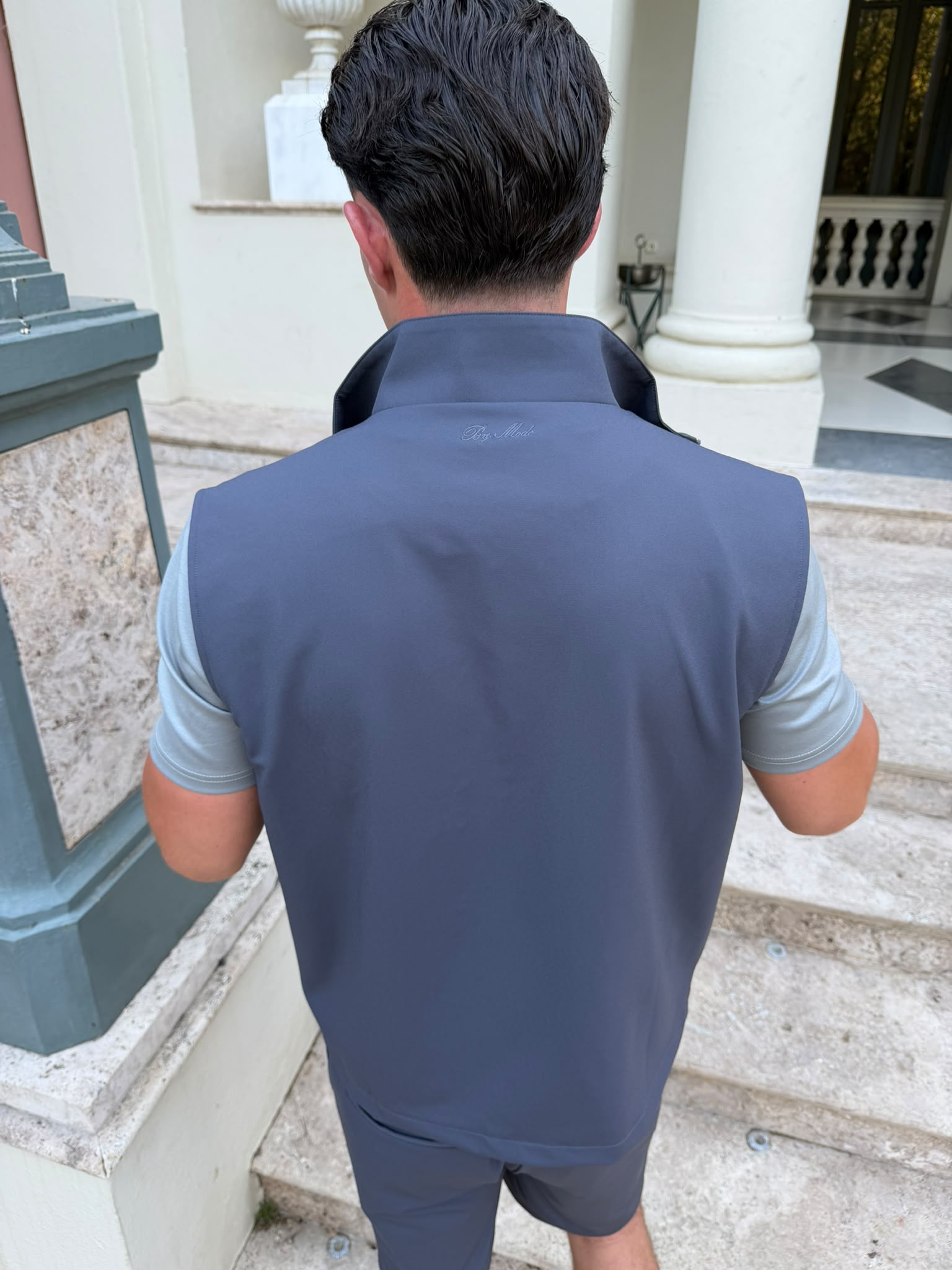 Grey Smart Casual Set - Shorts